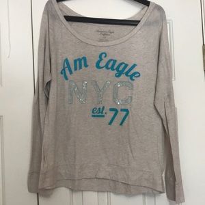 American eagle lightweight slub top